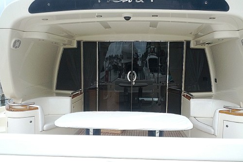 72' Riva Yacht Aft Deck