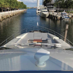84' Azimut Yacht Bow with Tanning Area