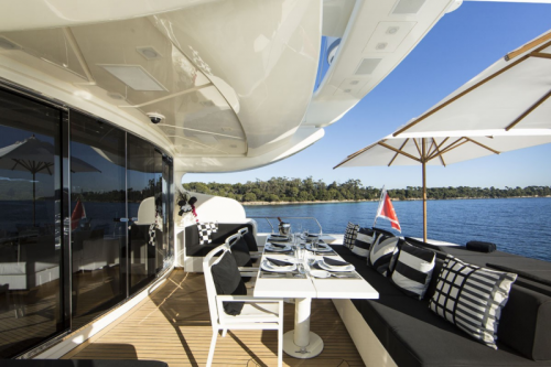 106 Leopard Yacht Charter Stern