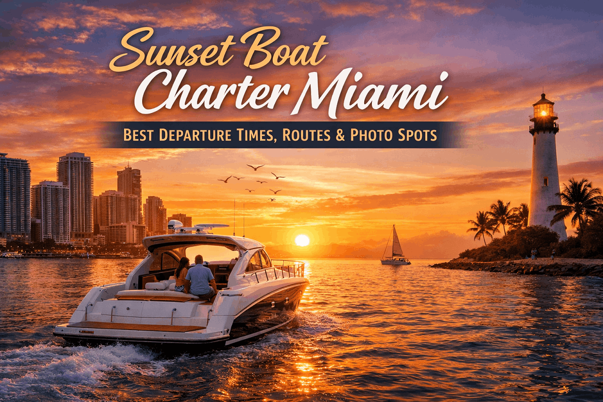 Sunset Boat Charter Miami: Best Departure Times, Routes, and Photo Spots
