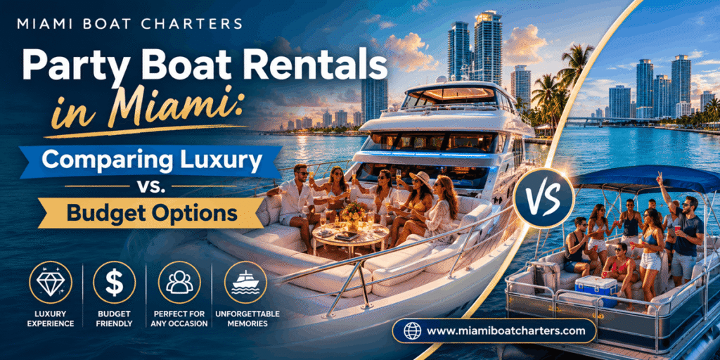 Party Boat Rentals in Miami: Comparing Luxury vs. Budget Options