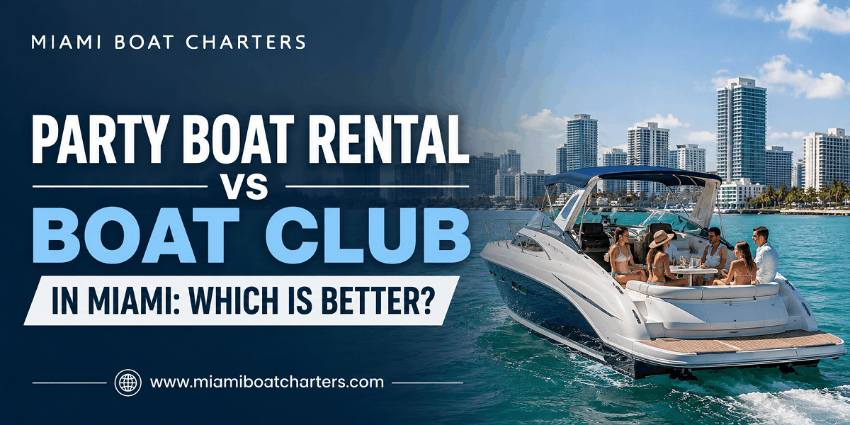 Party Boat Rental vs Boat Club in Miami: Which Is Better? - Miami Boat Charters Party Boat Rental vs Boat Club in Miami: Which Is Better?