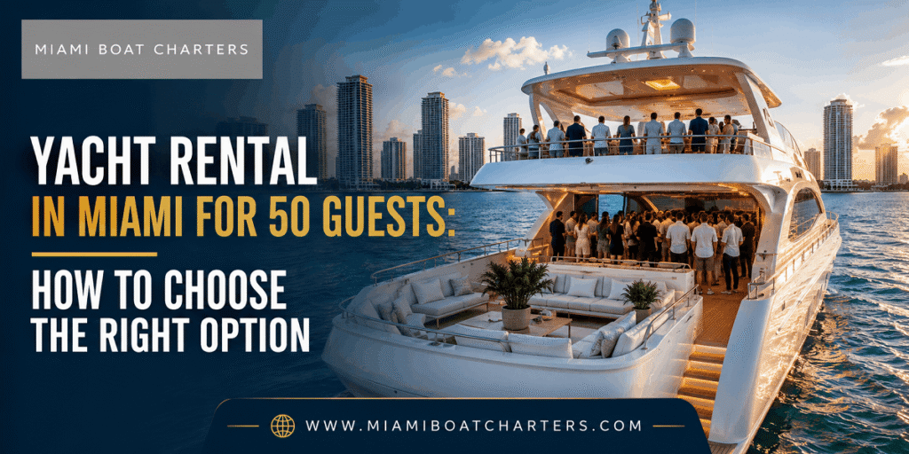 Yacht Rental in Miami for 50 Guests: How to Choose the Right Option