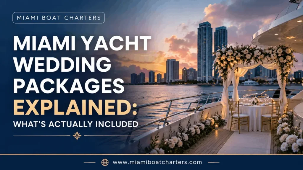Miami Yacht Wedding Packages Explained: What's Actually Included
